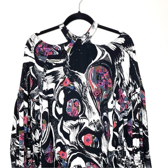 Free People Drift Away Cold Shoulder Tunic Top Multicolored - Picture 15 of 16